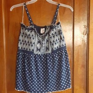 Juniors smocked tank top